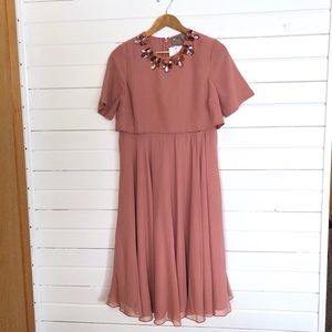 Mauve maternity/nursing dress